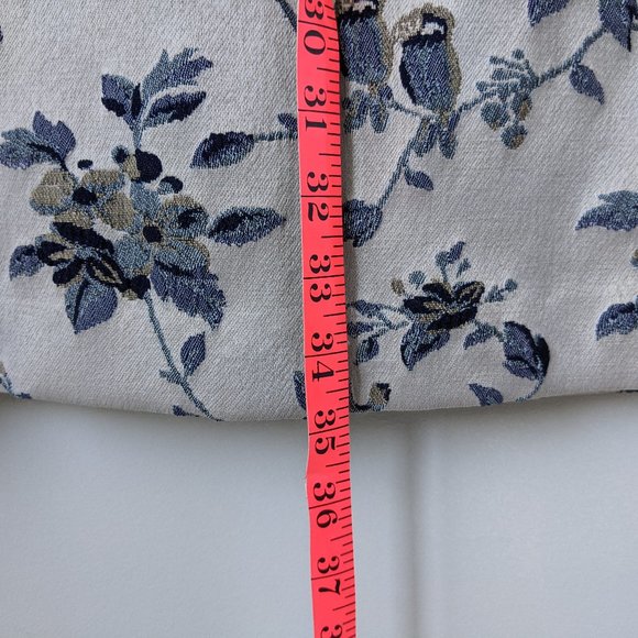 Ann Taylor Silver and Blue Embroidered Sheath - Picture 11 of 11